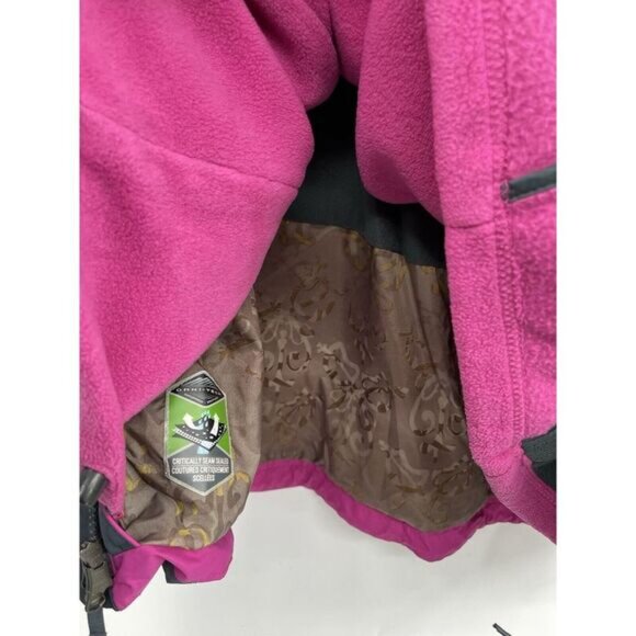 Columbia‎ Woman's Ski Parka Jacket M Double Layer Omni Tech Hooded Pink Gray - Picture 6 of 8